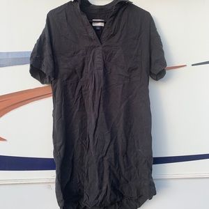 Black shirt dress